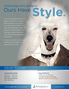 Community Social event flyer - Dog Show - Stephan
