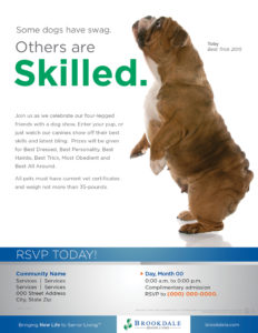Community Social event flyer - Dog Show - Toby