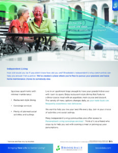 Community Collateral - Independent Living